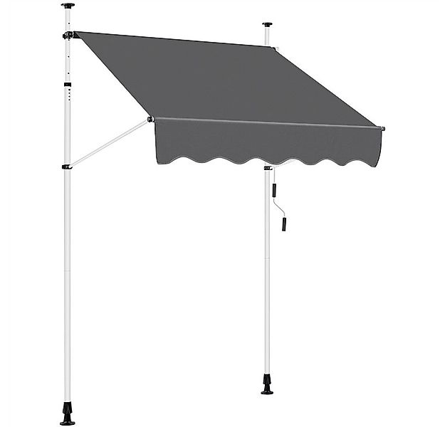 Yaheetech Markise 150/200/250/300 cm (Breite) Klemmmarkise mit Handkurbel S günstig online kaufen
