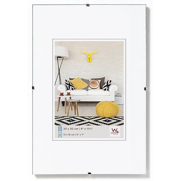walther design Rahmenlose Bildhalter 29,7x42 cm Klarglas. RB342K günstig online kaufen