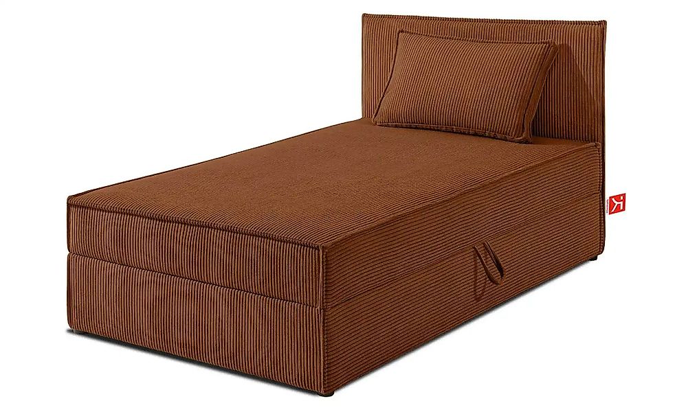 KONSIMO Boxbett mit Stauraum  H2 Roti ¦ orange ¦ Maße (cm): B: 85 H: 89 Bet günstig online kaufen