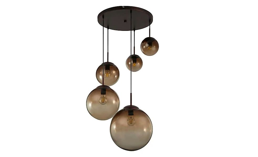Globo Lighting Pendelleuchte   ¦ braun ¦ Maße (cm): B: 65 H: 150 T: 65.0 La günstig online kaufen