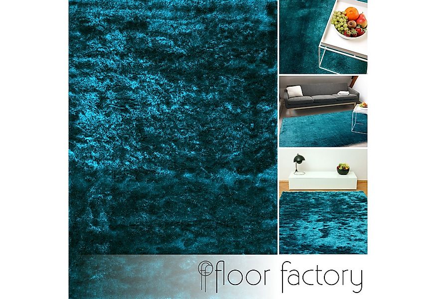 floor factory Hochflor-Teppich Satin, rechteckig, Höhe: 40 mm günstig online kaufen