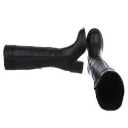 Ital-Design Elegante Damenkniehochstiefel mit modischem Riemen günstig online kaufen