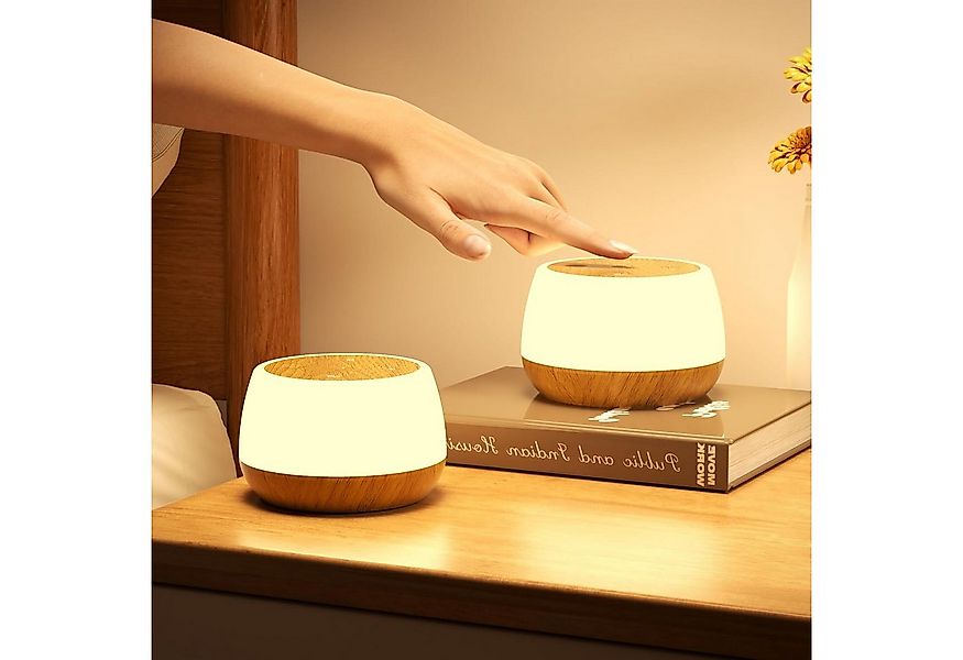 BlingBin LED Nachttischlampe Tischlampe Touch Dimmbar mit 20W Ladefunktion günstig online kaufen