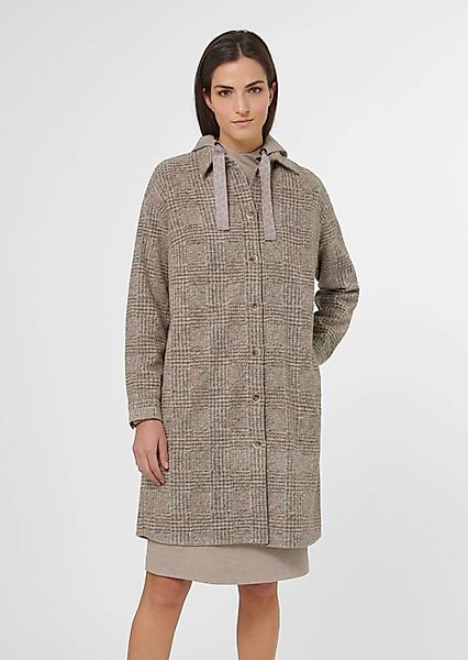 MADELEINE Outdoorjacke Lange Hemdjacke mit Glencheck-Karo günstig online kaufen