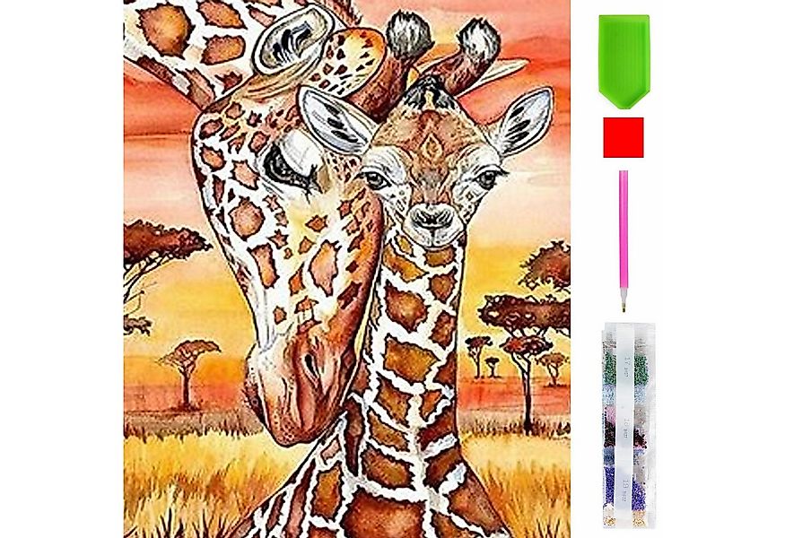 LA CUTE Malen nach Zahlen 5d Diamond Painting Giraffe Malen nach Zahlen 15x günstig online kaufen