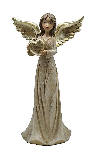 Kaufhaus le petit Engelfigur Deko Engel mit Herz Schutzengel Skulptur Figur günstig online kaufen