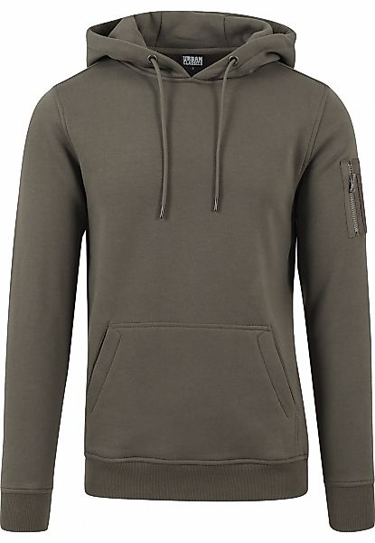URBAN CLASSICS Rundhalspullover "Urban Classics Herren Sweat Bomber Hoody" günstig online kaufen