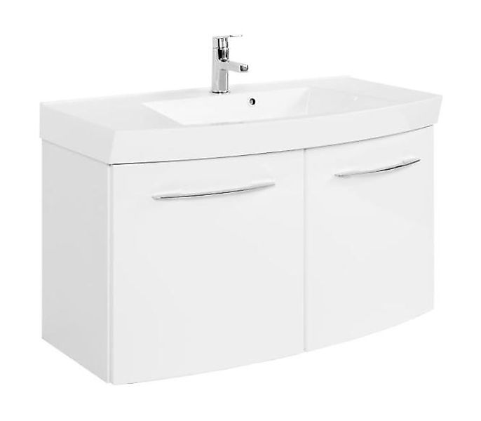 Waschtisch-Set 100 2-trg Florida inkl LED Beleuchtung von Held Möbel Weiß günstig online kaufen