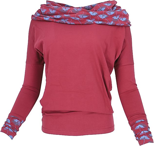 Guru-Shop Longsleeve Lockeres Longshirt aus Bio-Baumwolle, günstig online kaufen