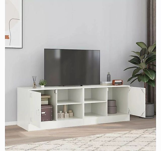 vidaXL TV-Schrank TV-Schränke 2 Stk. Weiß 67x39x44 cm Stahl günstig online kaufen