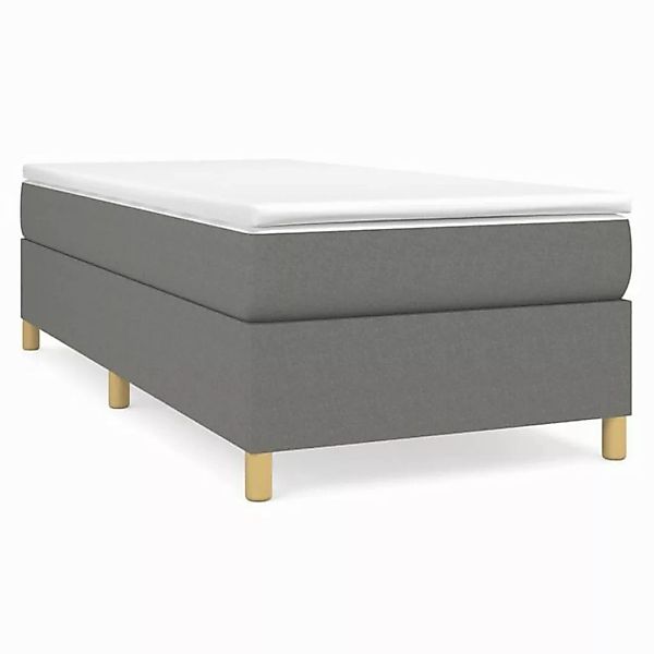 furnicato Bett Bettgestell ohne Matratze Dunkelgrau 80x200 cm Stoff (1-tlg) günstig online kaufen