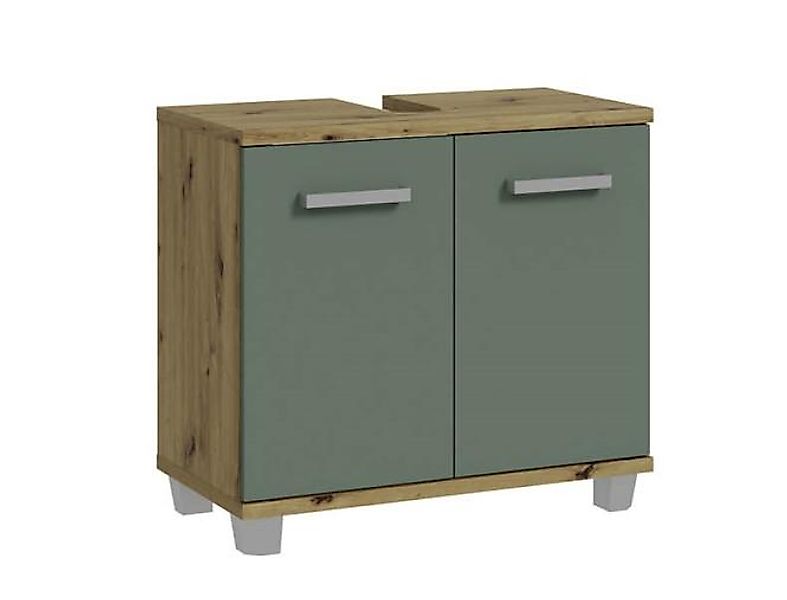 Waschbeckenunterschrank 2-trg Salbei / Artisan Eiche günstig online kaufen
