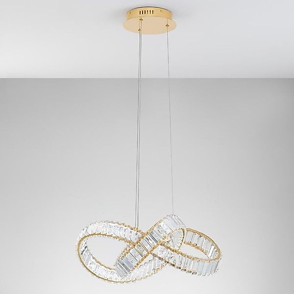 LED Pendelleuchte Conceto I in Gold und Transparent 49W 4075lm günstig online kaufen