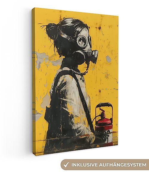 OneMillionCanvasses® Leinwandbild Straßenkunst - Mädchen - günstig online kaufen
