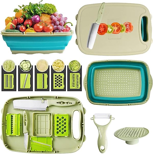 LuxusKollektion Campingstuhl Multifunktions-Schneidebrett 9 in 1 günstig online kaufen