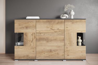 INOSIGN Sideboard "Kenia" 1 Stk. tlg. Sideboard mit 3 Schubladen, 6 Fächern günstig online kaufen