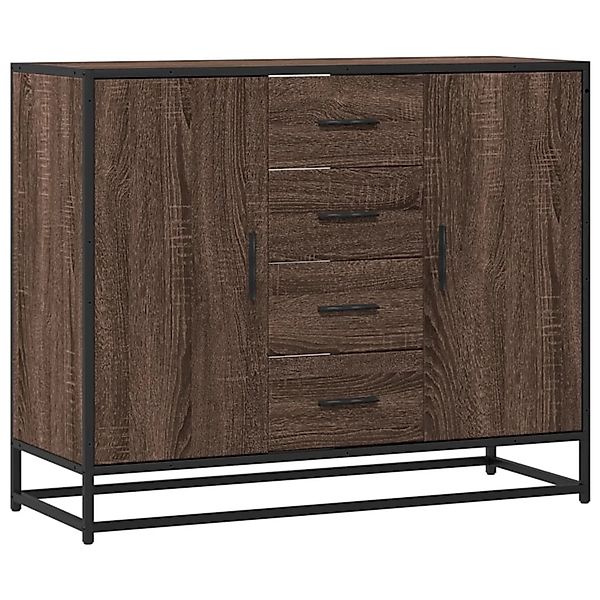 vidaXL Sideboard Braun Eichen-Optik 92x35x76 cm Holzwerkstoff 3300829 günstig online kaufen