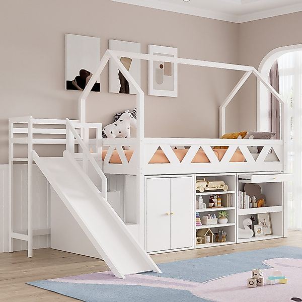 Odikalo Kinderbett Einzelbett mit Rutsche und günstig online kaufen