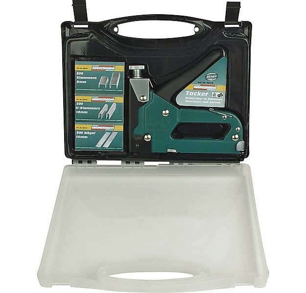 Brüder Mannesmann Werkzeuge Nagler Tacker, im Plastikkoffer M48410 günstig online kaufen
