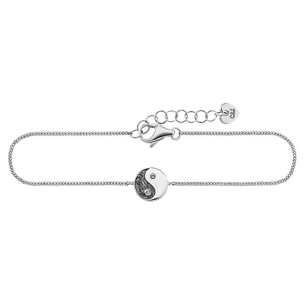 CAÏ Armband "925/- Sterling Silber rhodiniert Zirkonia Yin Yang" günstig online kaufen