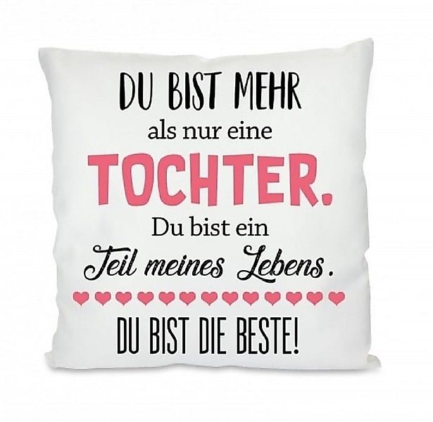 Herzbotschaft Dekokissen Kissen mit einseitigem Motiv Du bist mehr als nur günstig online kaufen