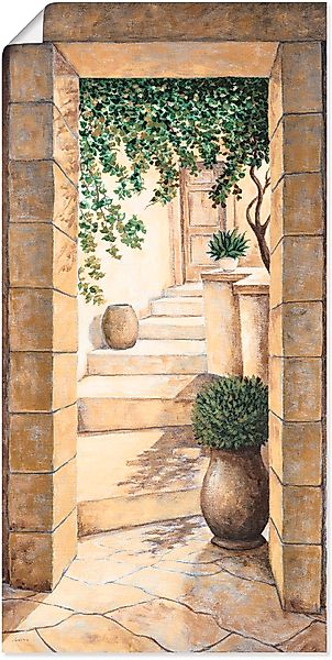Artland Wandbild »Eingang - Fresco« Fenster & Türen 1 Stk. tlg. als Alubild günstig online kaufen