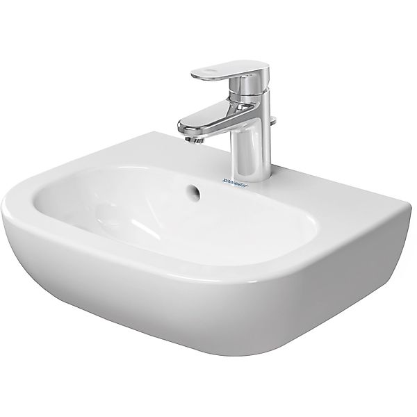 Duravit Handwaschbecken D-Code 45 cm Weiß mit Überlauf günstig online kaufen
