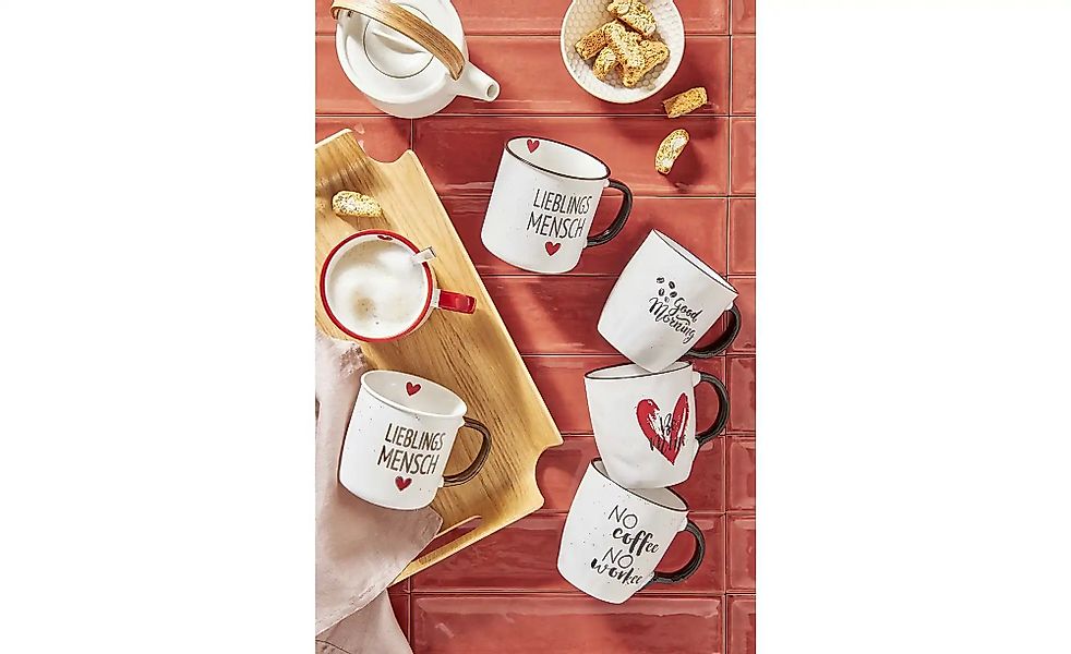 Peill+Putzler Kaffeebecher "Good Morning"   ¦ weiß ¦ Maße (cm): H: 10,6  Ø: günstig online kaufen