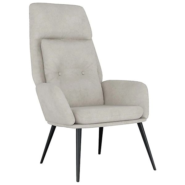 vidaXL Relaxsessel Hellgrau Wildleder-Optik 341281 günstig online kaufen