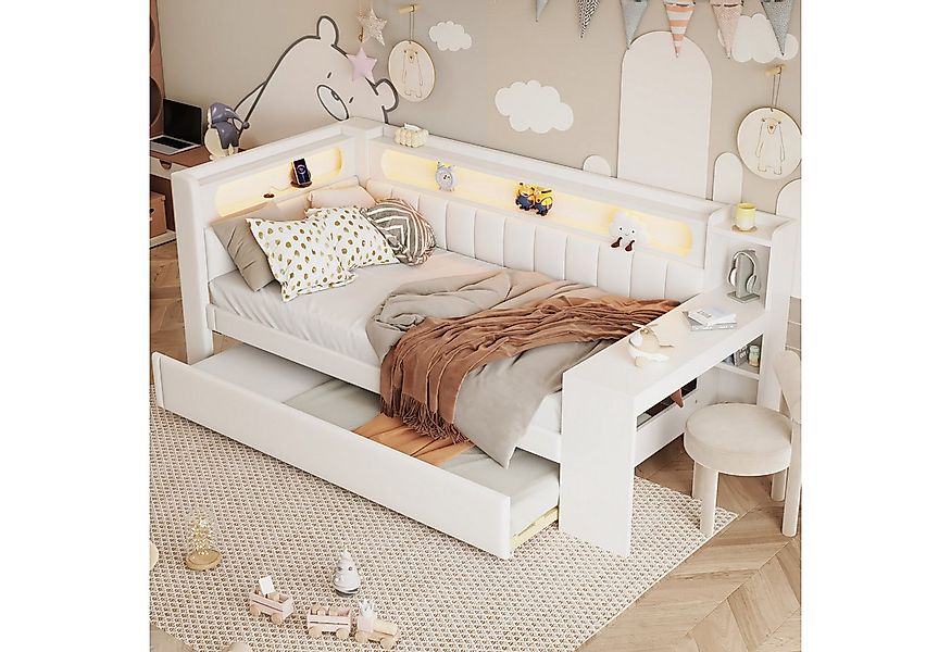 BlingBin Kinderbett Daybett mit Schreibtisch, Funktionsbett (Sofabett Schla günstig online kaufen