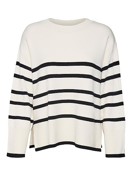 Vero Moda Rundhalspullover "VMSABA LS O-NECK STRIPE PULLOVER GA NOOS" mit S günstig online kaufen