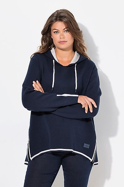 Laurasøn Strickpullover Strick-Hoodie Doubleface Kapuze Langarm günstig online kaufen