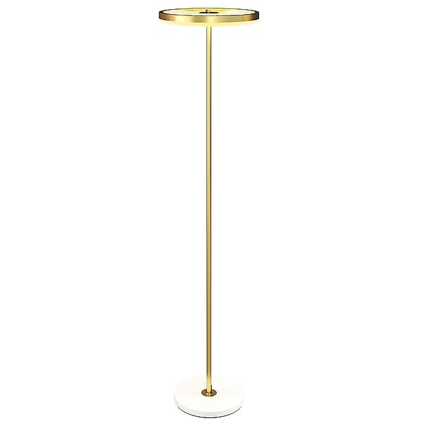 HOMCOM Stehlampe LED Wohnzimmer Dimmbar Stehleuchte mit 3 Lichtfarben, Fußs günstig online kaufen