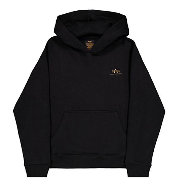 Alpha Industries  Sweatshirt Basic Hoodie SL TPU - black/shiny gold günstig online kaufen