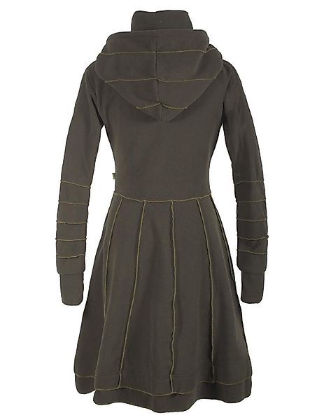 Vishes Langmantel Langer Elfen Fleecemantel Kapuze Stehkragen Mittelalter, günstig online kaufen