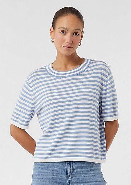 comma casual identity Kurzarmshirt Kurzarm-Pullover aus Feinstrick im Boxy günstig online kaufen