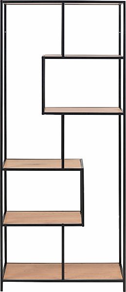 ACTONA GROUP Bücherregal Metallgestell, modernes Design, 5 Einlegeböden, as günstig online kaufen