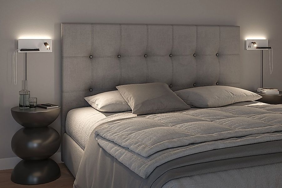 Paulmann LED Wandleuchte »Serra 2700K 650lm / 200lm 230V 5,5 / 1x2,6W«, 1 f günstig online kaufen