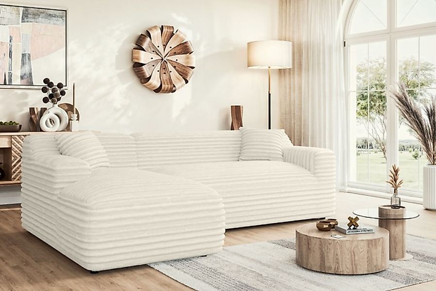 Home affaire Ecksofa »LILLIANA Designsofa, L-Form mit Recamiere rechts/link günstig online kaufen