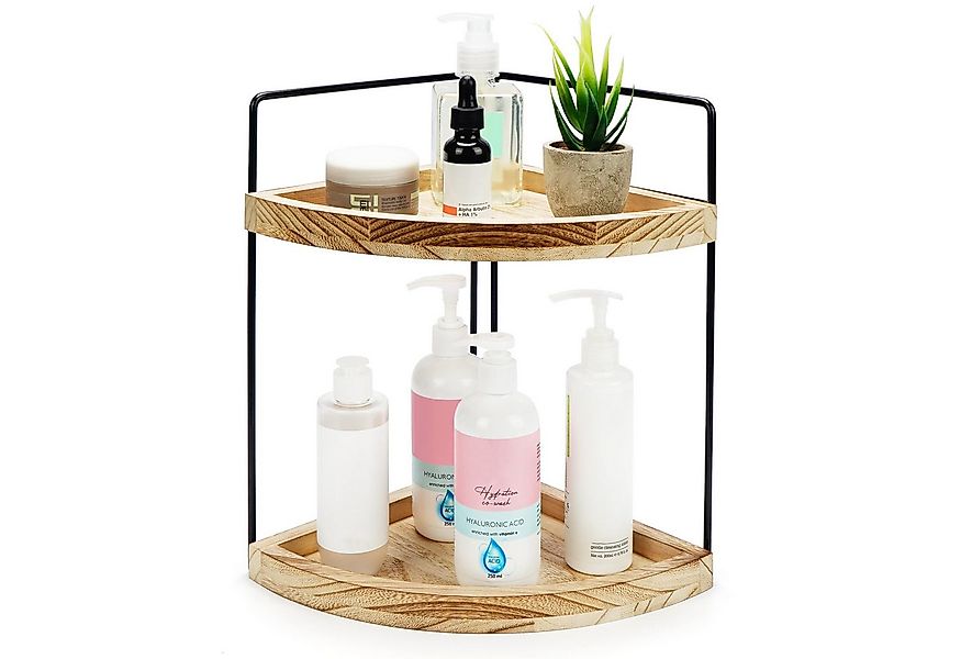 Belle Vous Duschablage Belle Vous 2-Stöckiges Badezimmer Eckregal Stehend - günstig online kaufen