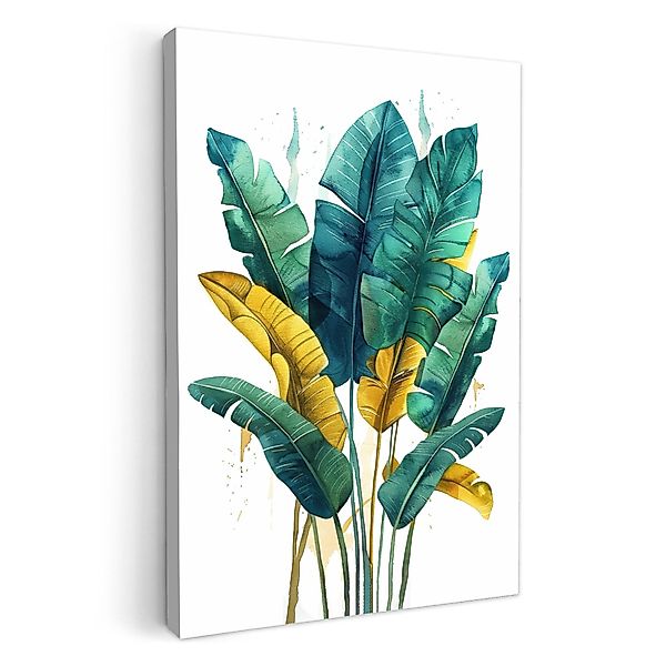 OneMillionCanvasses® Leinwandbild Blätter - Grün - günstig online kaufen