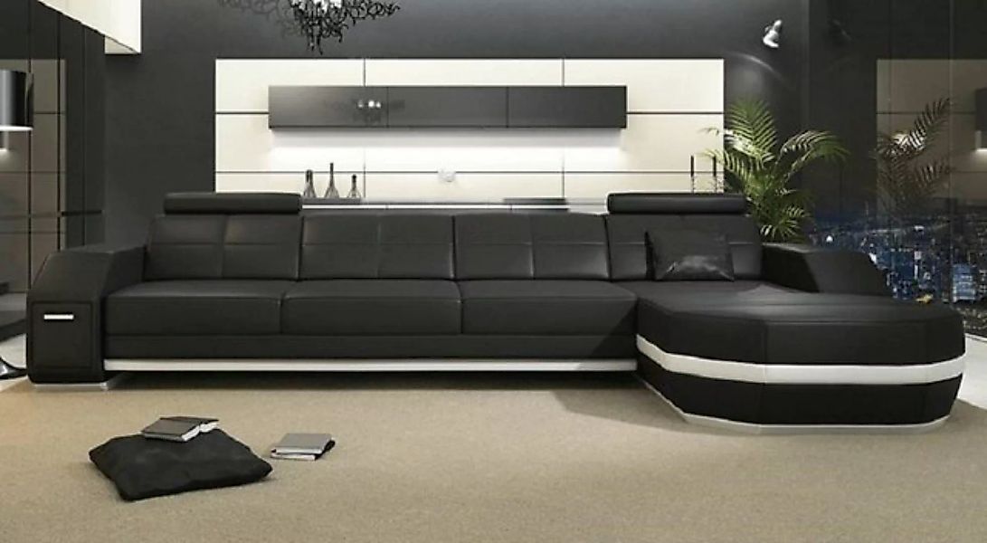 JVmoebel Ecksofa, Moderne Flackschiff Wohnzimmer Sofa Couch Polster Wohnlan günstig online kaufen