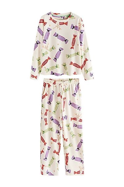 Next Pyjama Gerippter Langarm-Pyjama (2 tlg) günstig online kaufen