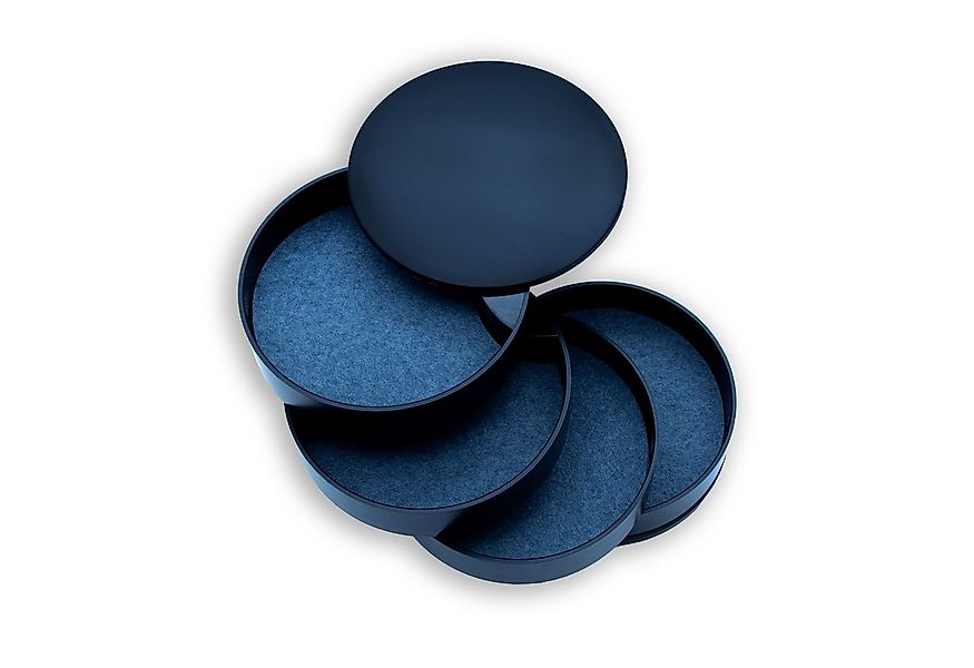 Intirilife Schmuckkasten (1 St), Schmuckkästchen mit 4 rotierbaren Ebenen 1 günstig online kaufen