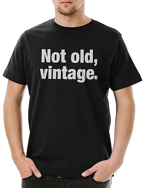 Urban Backwoods Print-Shirt Not Old, Vintage Herren T-Shirt Alter Rente Oma günstig online kaufen