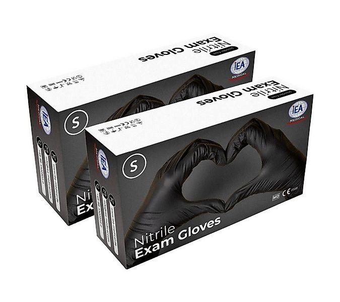IEA Medical Nitril-Handschuhe S Nitrilhandschuhe Schwarz 200 Stk, Einweghan günstig online kaufen