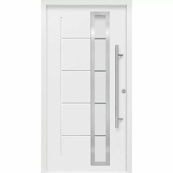 Sicherheits-Haustür ThermoSpace Prime Paris RC2 Weiß 100 x 210 cm Anschlag günstig online kaufen
