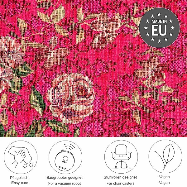 THEKO Teppich Flomi Floral, rechteckig, Höhe: günstig online kaufen