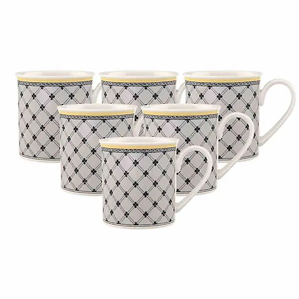 Villeroy & Boch Becher »Kaffeebecher Audun Promenade 300 ml 6er Set weiß-gr günstig online kaufen