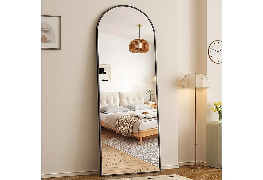 Boromal Ganzkörperspiegel Standspiegel Wandspiegel groß Schwarz Weiß 180x80 günstig online kaufen